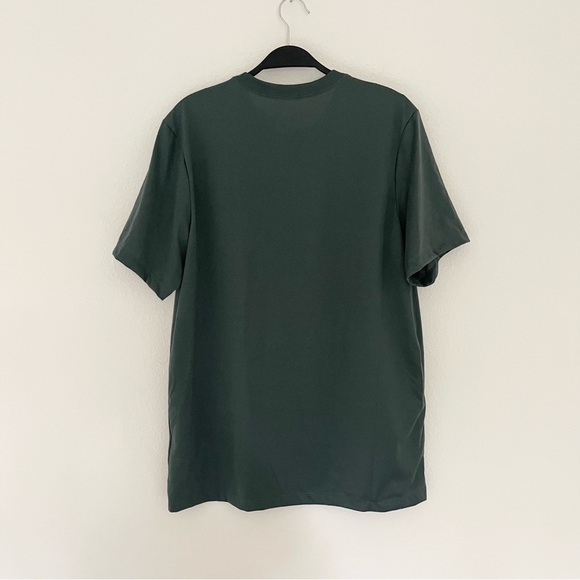 Nike Men's Dark Green Short Sleeve Dri-Fit Tee - Picture 4 of 5